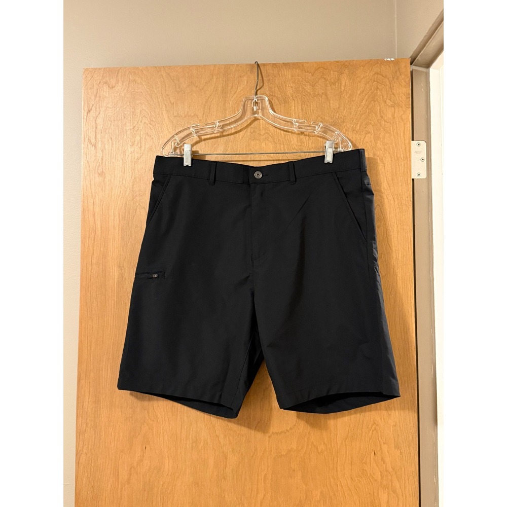 Gerry Mens Venture Shorts Black Stretch Hiking Travel Cargo Pockets Size 38
